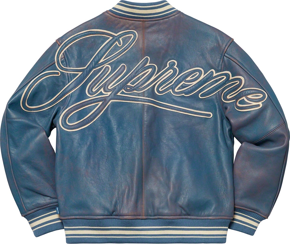 Leather Varsity Jacket view 12